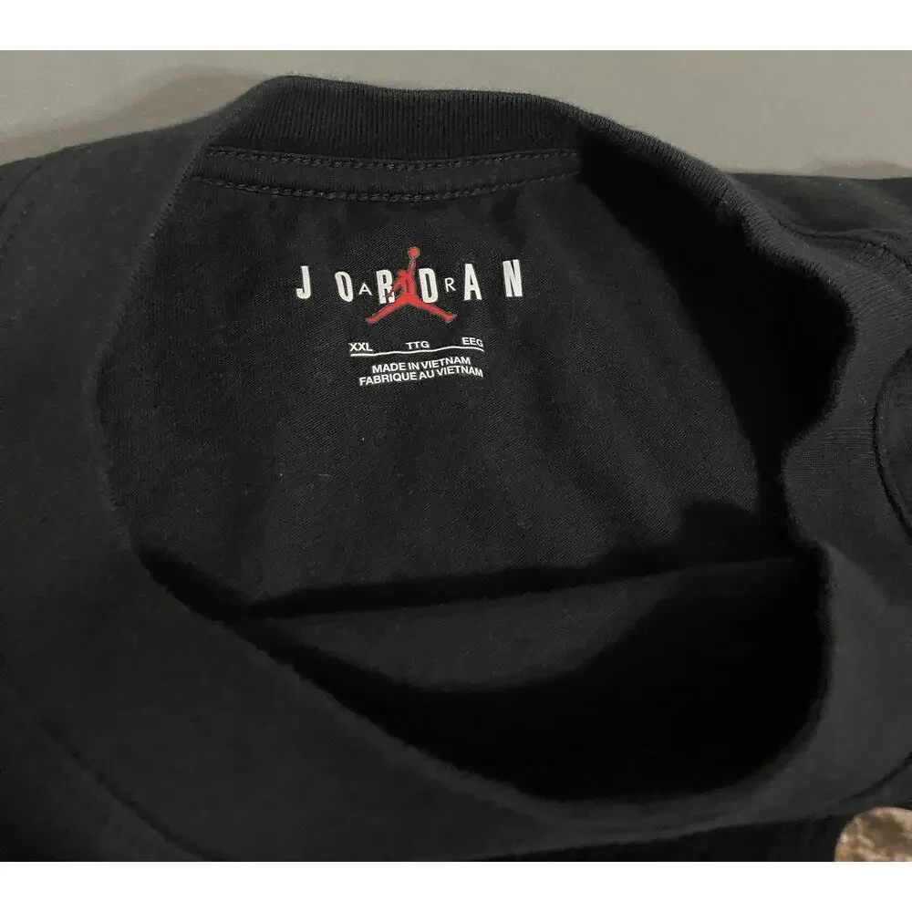 Jordan Brooklyn Realtree Jumpman T-Shirt Men’s 2XL Black/Sail Excellent